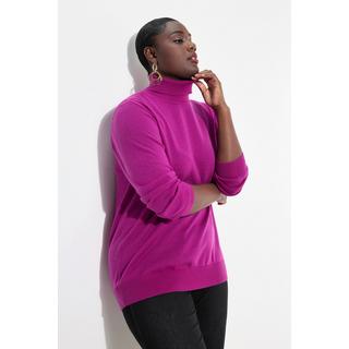 Ulla Popken  Rollkragen, Pullover, Merinowolle, Classic Fit, Langarm 