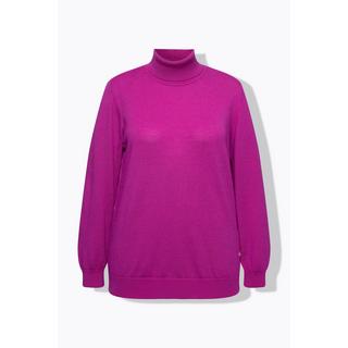 Ulla Popken  Rollkragen, Pullover, Merinowolle, Classic Fit, Langarm 