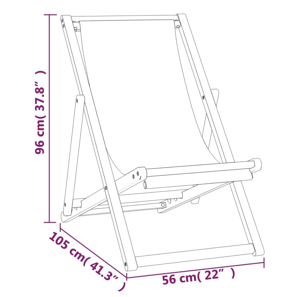 VidaXL Chaise teck  