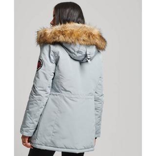 Superdry  daenparkajacke it kunstfellkapuze everest 