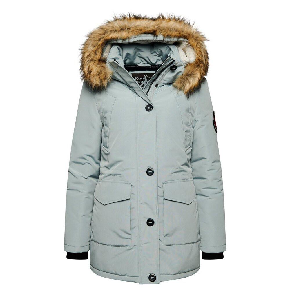 Superdry  daenparkajacke it kunstfellkapuze everest 