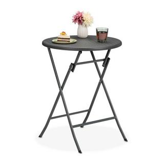 B2X Table de jardin ronde aspect rotin  