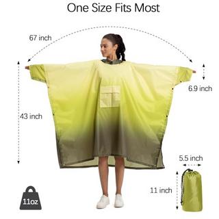 Alopini Poncho Antipioggia Impermeabile 3-in-1 Multiuso  