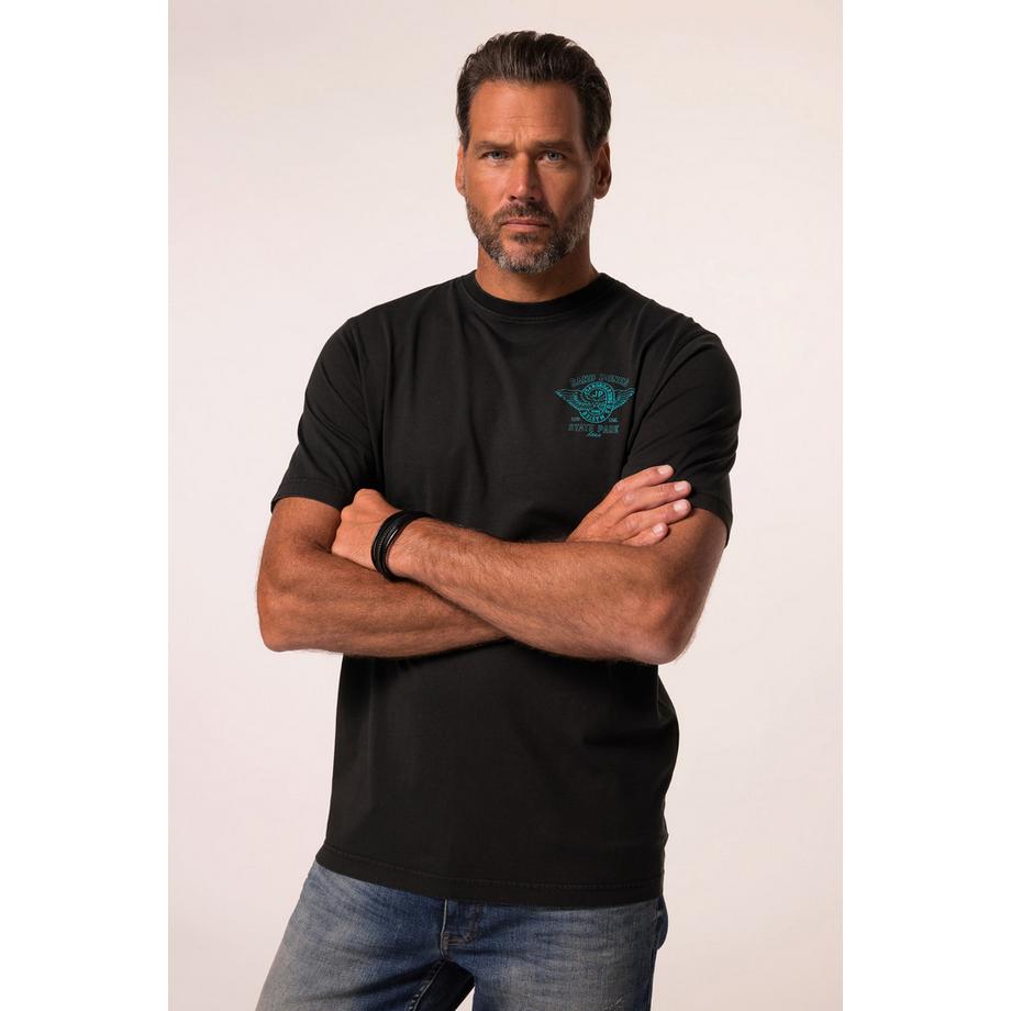 JP1880 Halbarm T-Shirt Brustprint Vintage Look  