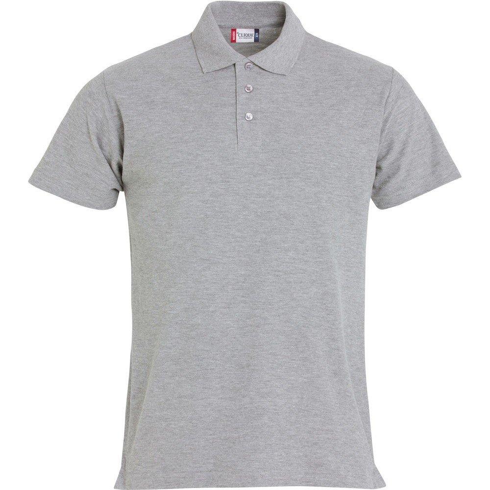 Image of Basic Poloshirt Herren Grau 4XL