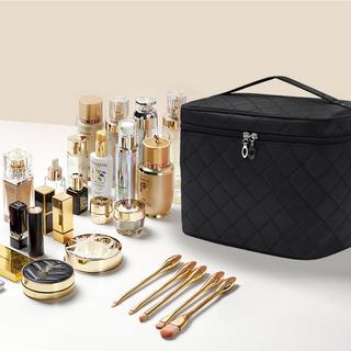 Only-bags.store Große tragbare Kosmetiktasche mit Griff Reißverschluss  