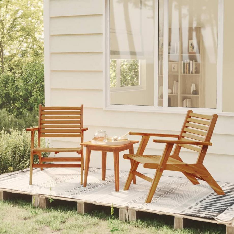 VidaXL Chaise de jardin bois d’acacia  