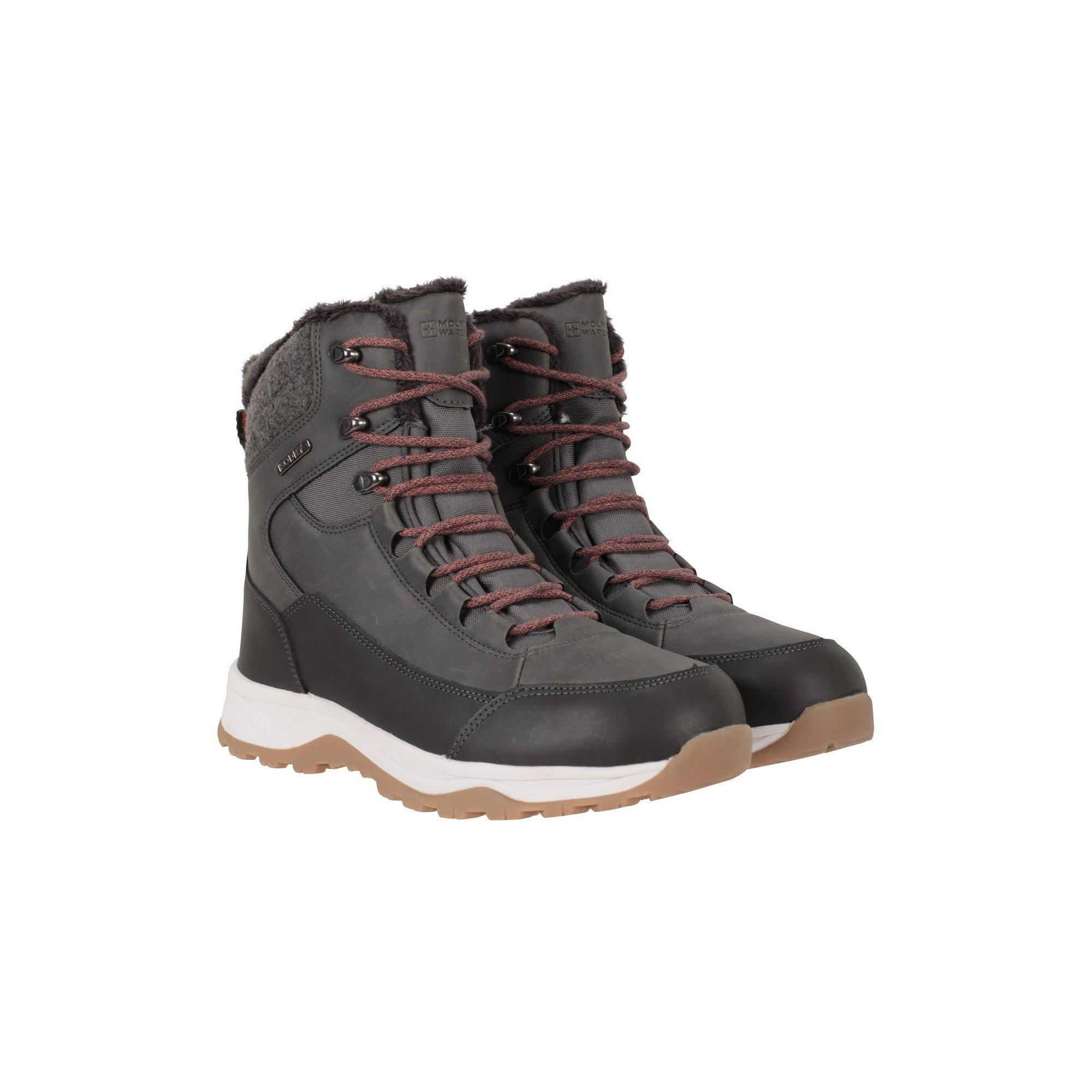 Image of Schneestiefel Tundra, Leder Damen Khaki 37