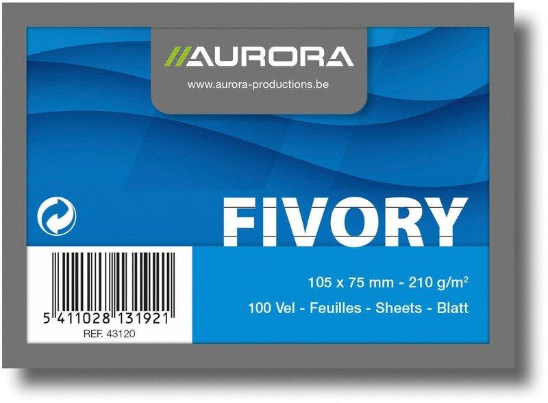 Aurora AURORA Karteikarten A7 43120 liniert, weiss 100 Stück  