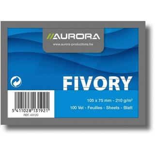 Aurora AURORA Karteikarten A7 43120 liniert, weiss 100 Stück  