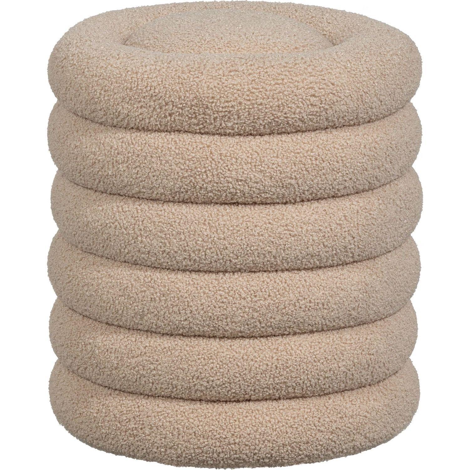 Image of Hocker Carly Teddy sand Hocker Carly Teddy sand