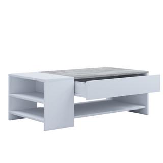 VCM Holz Couchtisch schlicht | Maße ca. H. 35 x B. 100 x T. 50 cm | Wohnzimmertisch mit Schublade - Tindus  