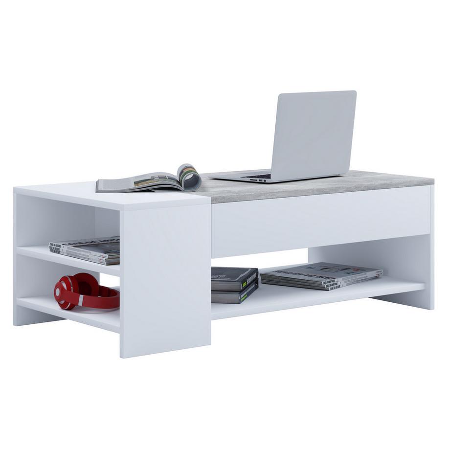 VCM Holz Couchtisch schlicht | Maße ca. H. 35 x B. 100 x T. 50 cm | Wohnzimmertisch mit Schublade - Tindus  