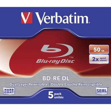Blu-ray BD-RE DL vergine 50 GB Verbatim 43760 5 pz. Jewel case