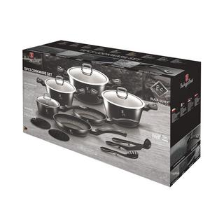 Berlinger Set de 15 ustensiles de cuisine Black Silver Collection  