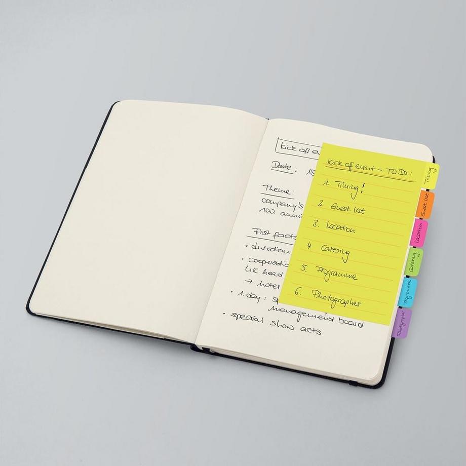 Sigel SIGEL TabMarker Notes HN205 6 Farben 98x148mm  