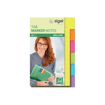 SIGEL TabMarker Notes HN205 6 Farben 98x148mm