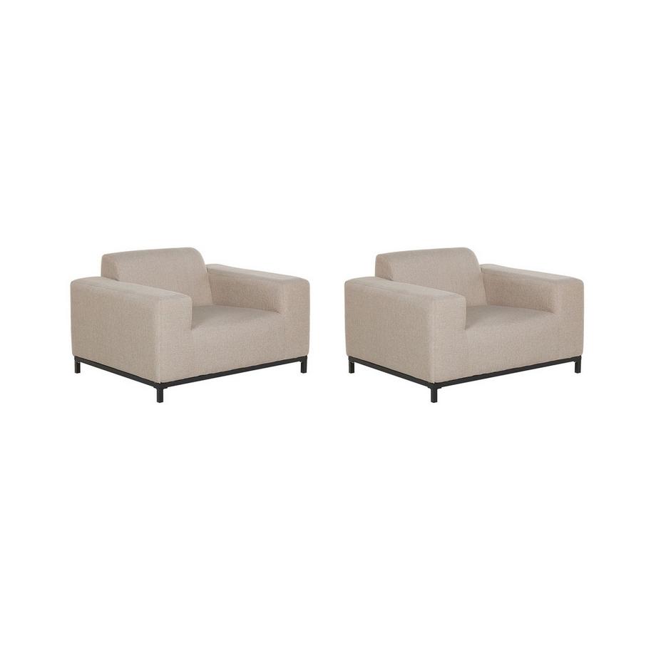 Beliani  Sessel aus Stoff Minimalistisch ROVIGO 