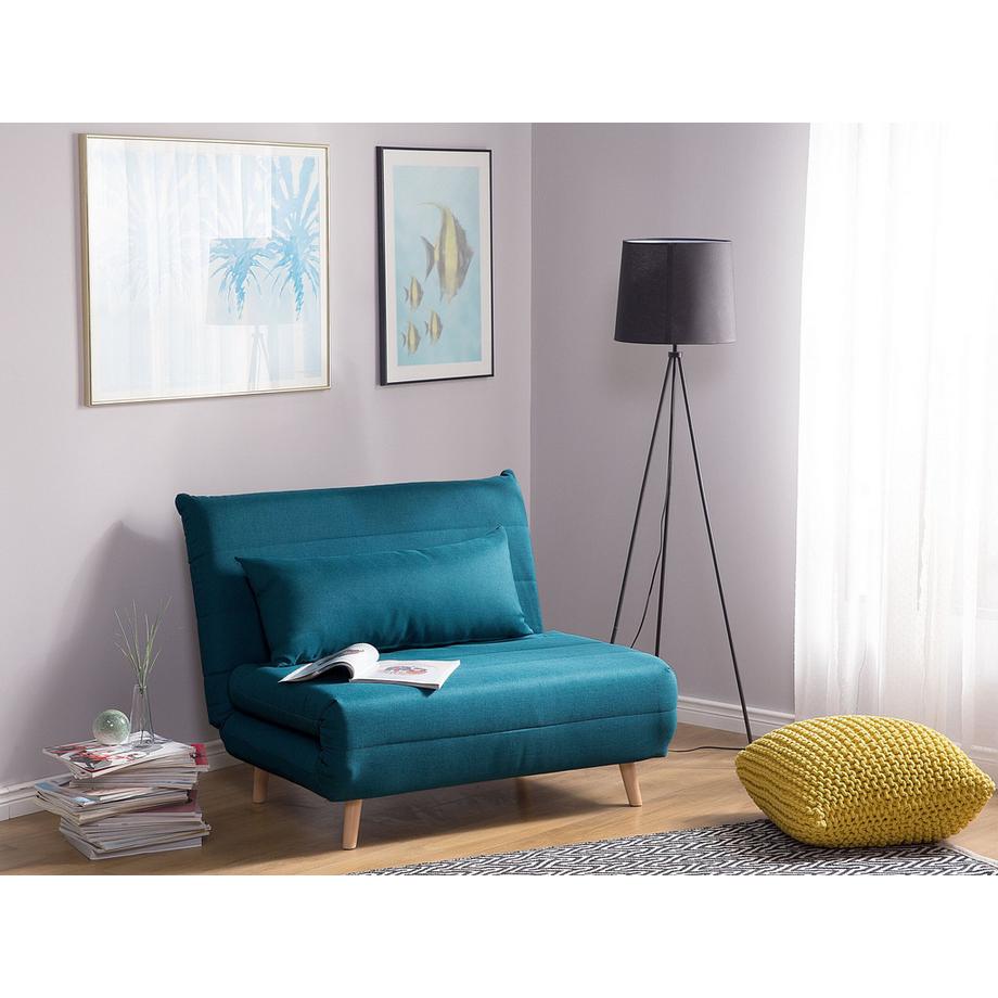 Beliani Schlafsofa aus Stoff  SETTEN  