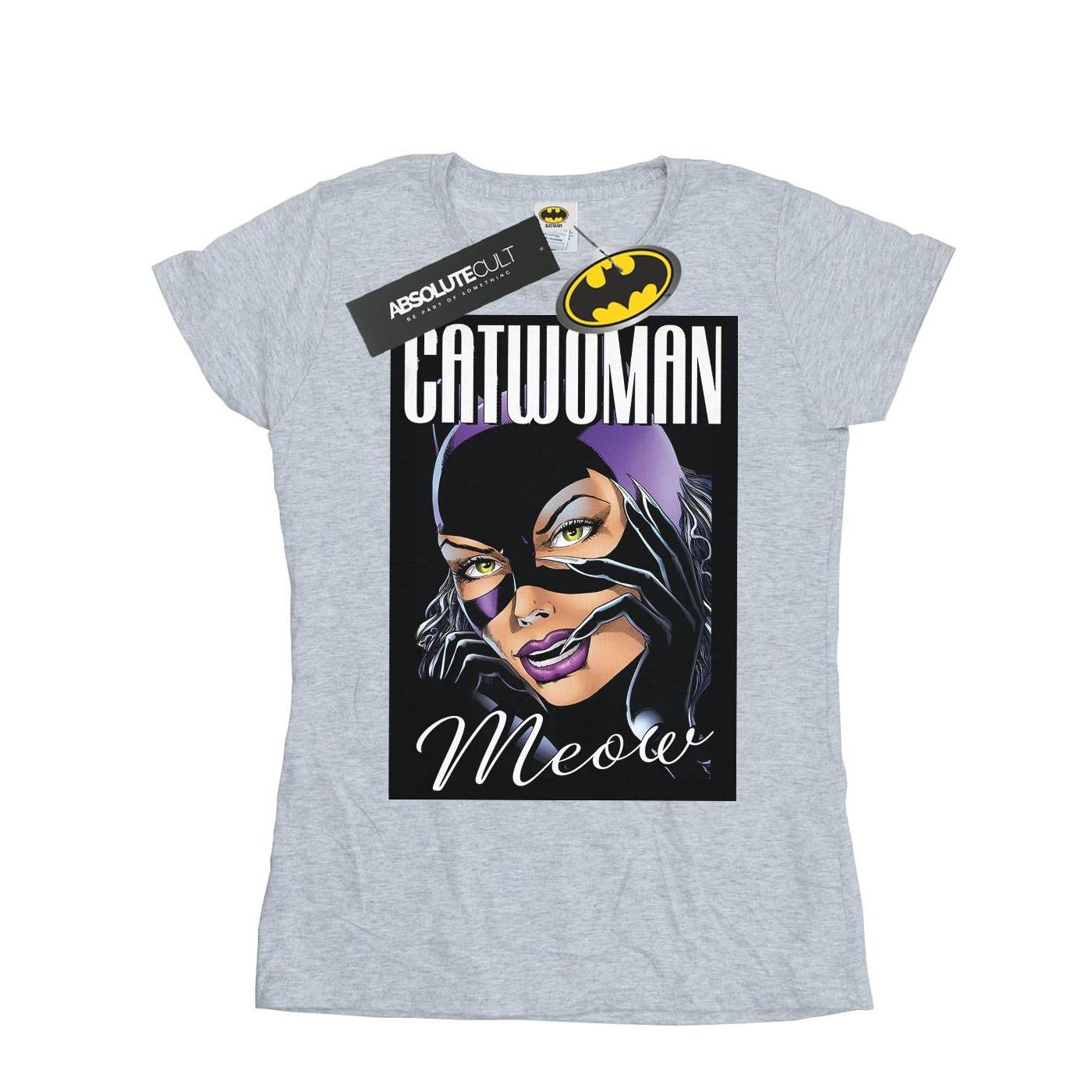 Image of Batman Catwoman Feline Fatale Tshirt Damen Grau L