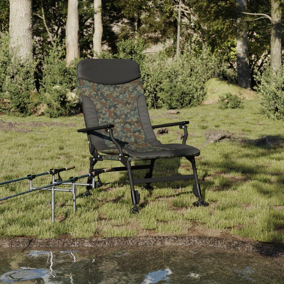 VidaXL Chaise de pêche acier  