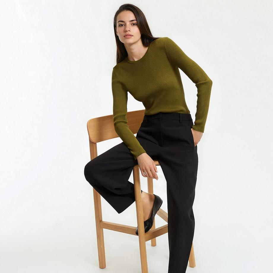 La Redoute Collections Feinstrick Rundhals Pullover  