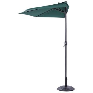 Beliani Parasol demi-rond en Tissu GALATI  