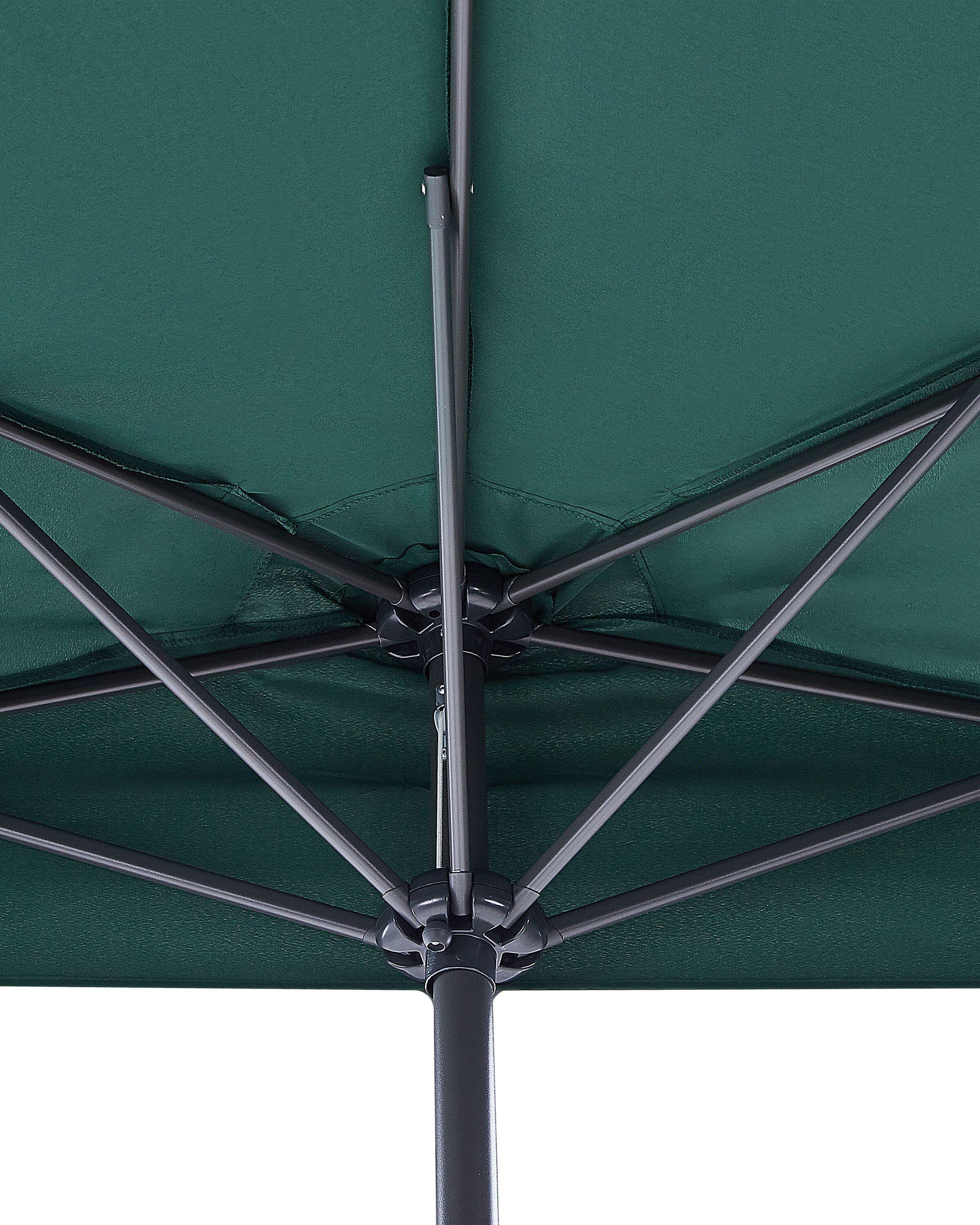 Beliani Parasol demi-rond en Tissu GALATI  