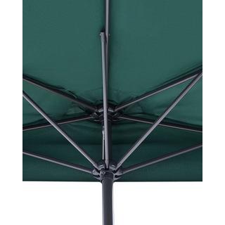Beliani Parasol demi-rond en Tissu GALATI  
