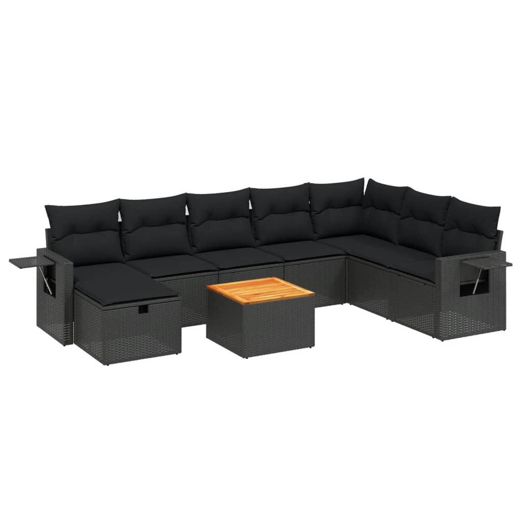 VidaXL set divano da giardino Polirattan  