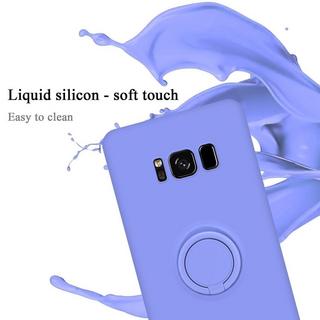 Cadorabo  Hülle für Samsung Galaxy S8 PLUS TPU Silikon mit Ring Liquid 