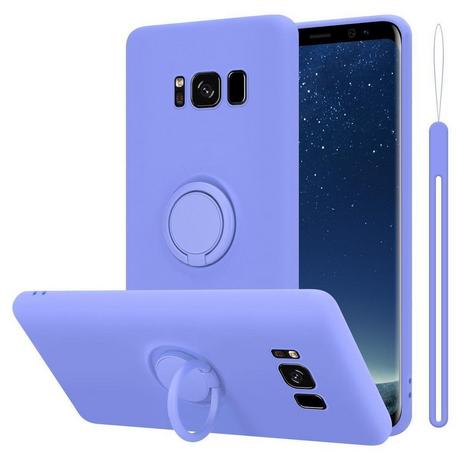 Cadorabo  Hülle für Samsung Galaxy S8 PLUS TPU Silikon mit Ring Liquid 