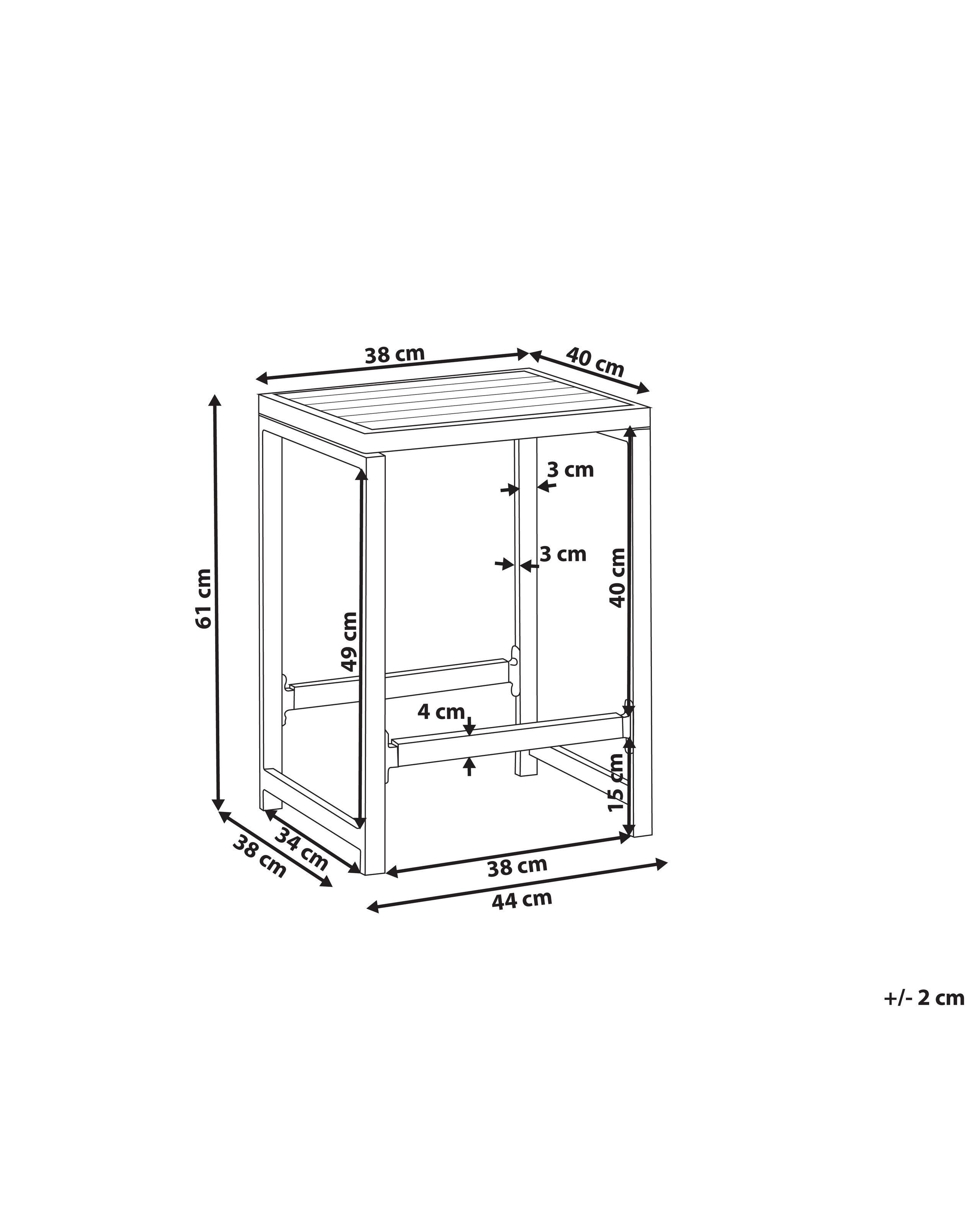 Beliani Hocker aus Stahl Modern AVETRANA  