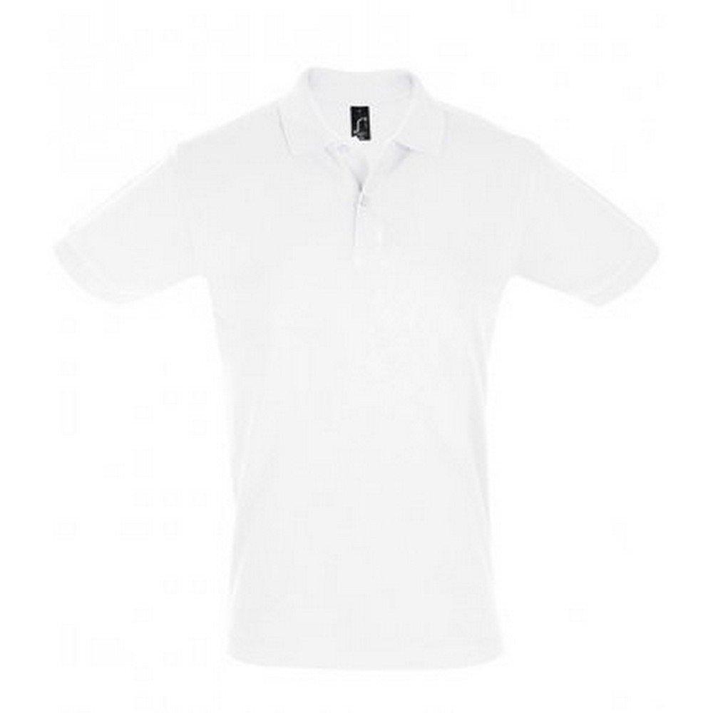 Image of Mens Perfect Pique Poloshirt, Kurzarm Herren Weiss S
