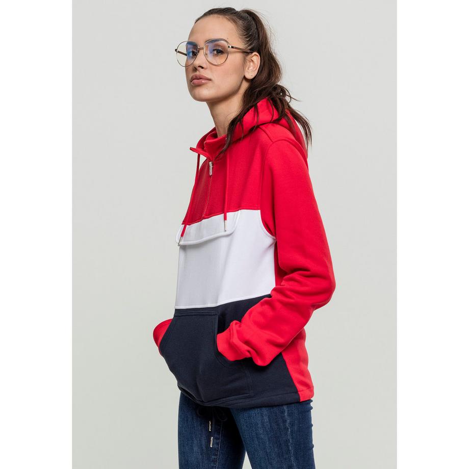 URBAN CLASSICS Color Block Sweat Pullover Hoodie  