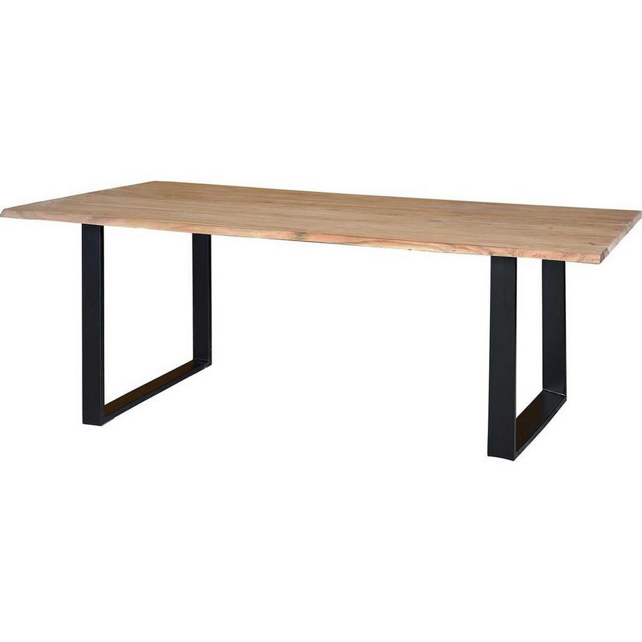 mutoni Table en bois massif Raul Acacia 200x100  
