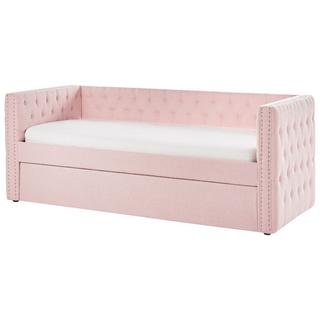 Beliani Letto estraibile en Bouclé Glamour GASSIN  