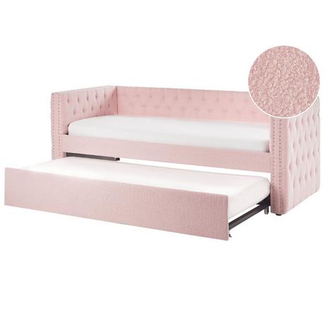 Beliani Letto estraibile en Bouclé Glamour GASSIN  