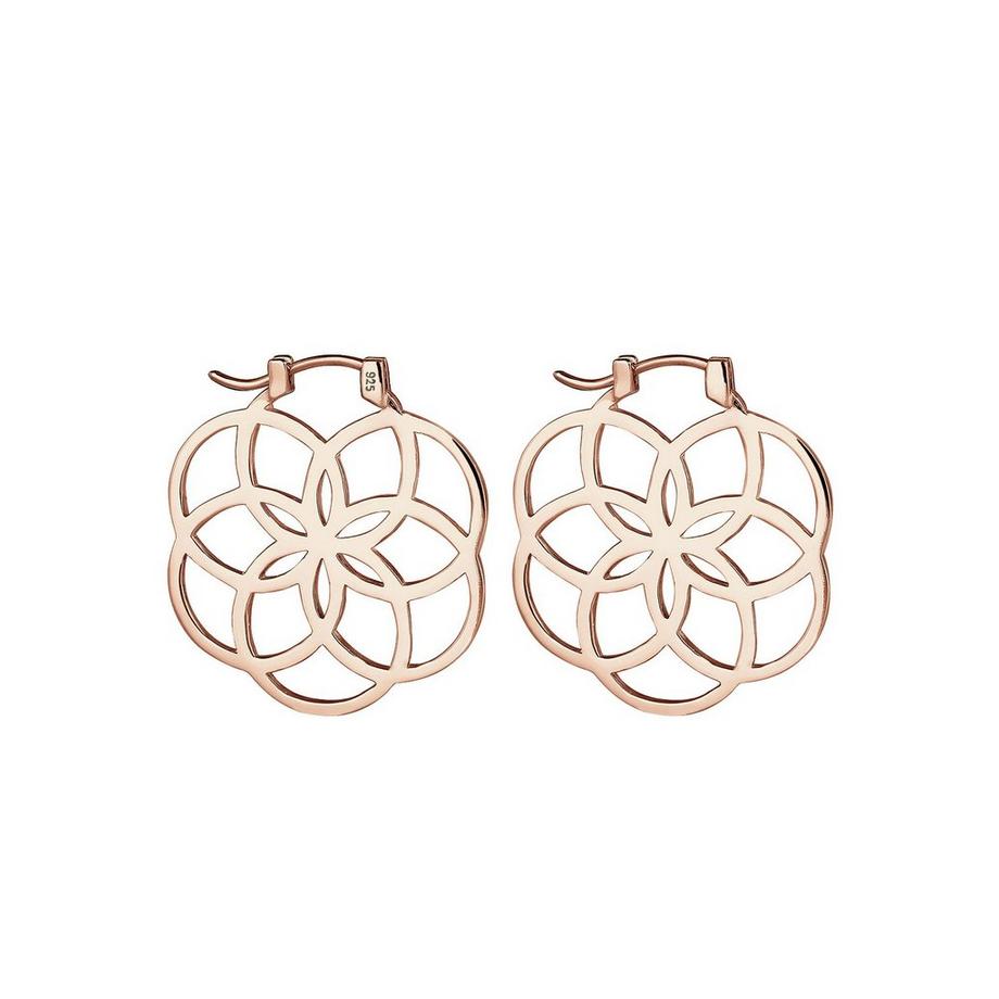 Elli  Ohrringe Creolen Lebensblume 