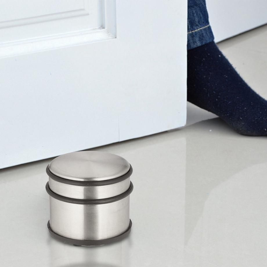 Northix Fermaporta in acciaio inox - 4 pezzi  