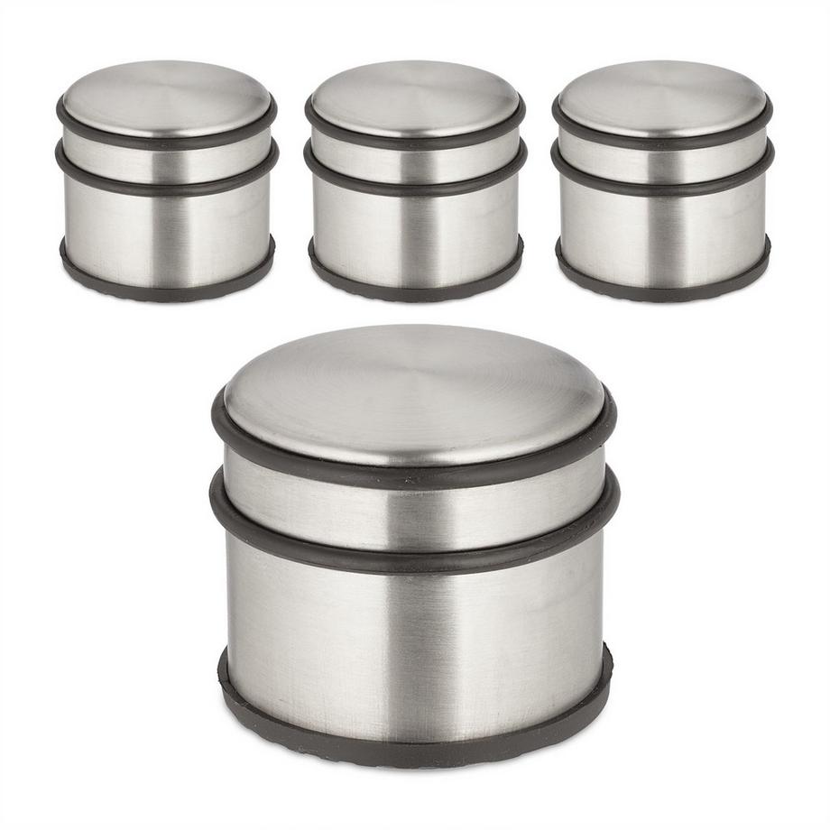 Fermaporta in acciaio inox - 4 pezzi