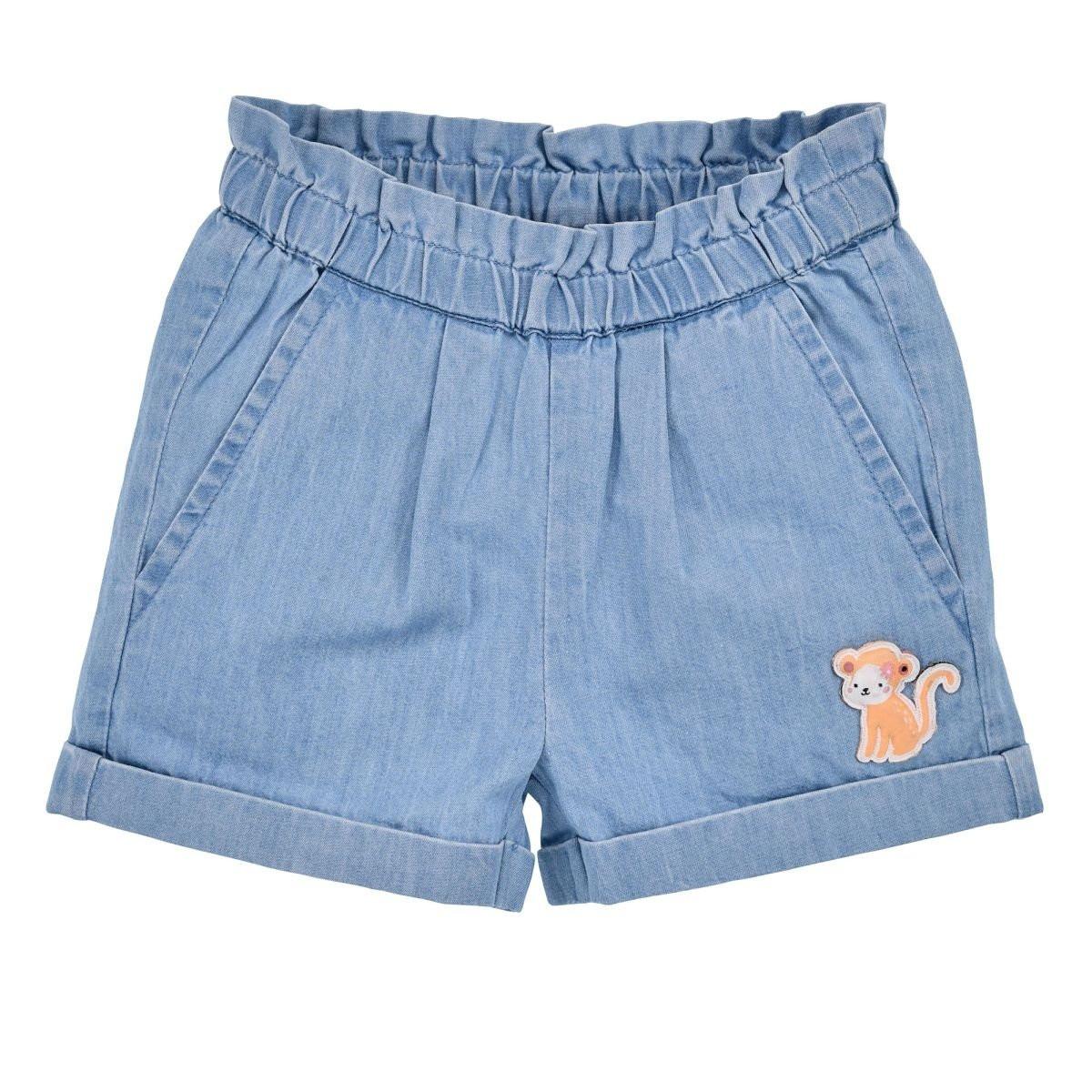 Image of Kleinkinder Shorts Äffchen Unisex Blau 68