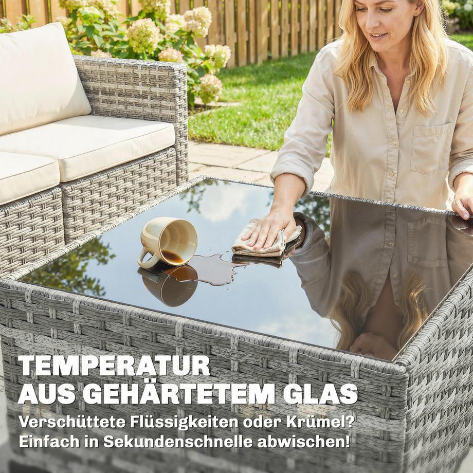 Outsunny Rattan Gartenmöbel Set  