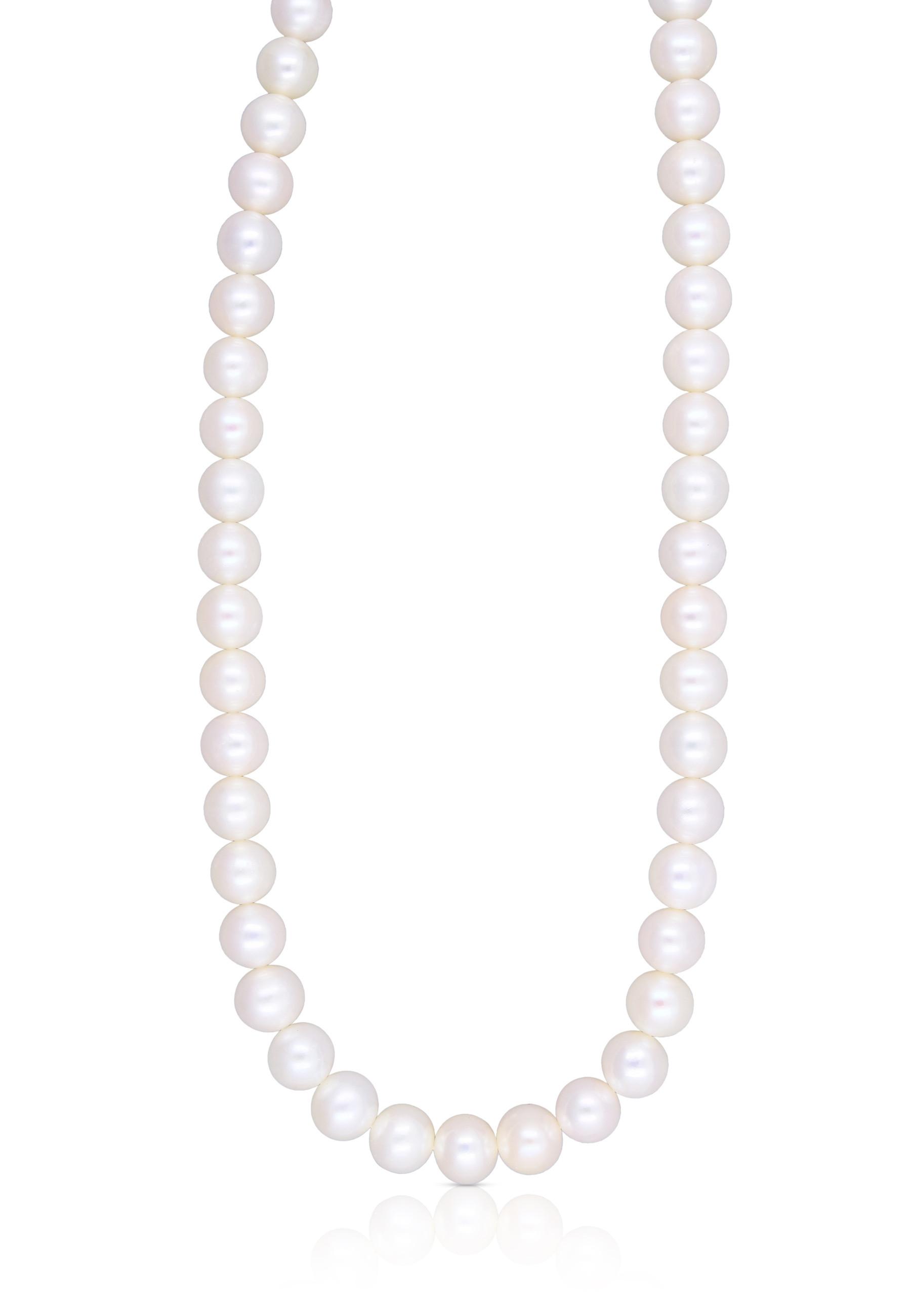 MUAU Schmuck  Collier argent 925 perle d'eau douce 7-7.5mm 