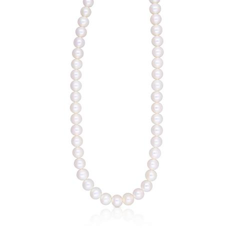 MUAU Schmuck  Collier argent 925 perle d'eau douce 7-7.5mm 