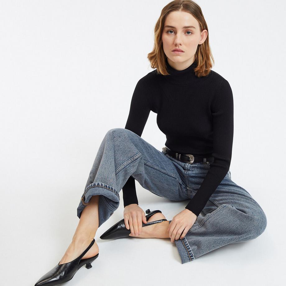 La Redoute Collections Feinstrick Rollkragenpullover  