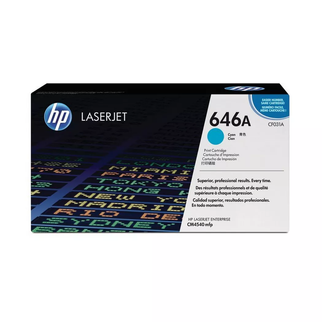 Hewlett-Packard – HP Toner-Modul 646A cyan CF031A Color LJ CM4540 12’500 Seiten, One Size