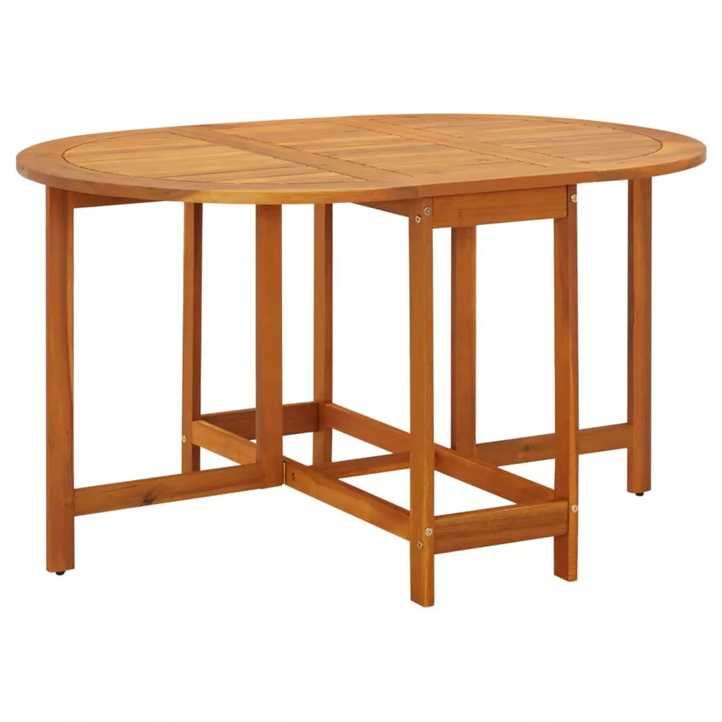 Table de jardin 130x90x72 cm Bois d acacia massif