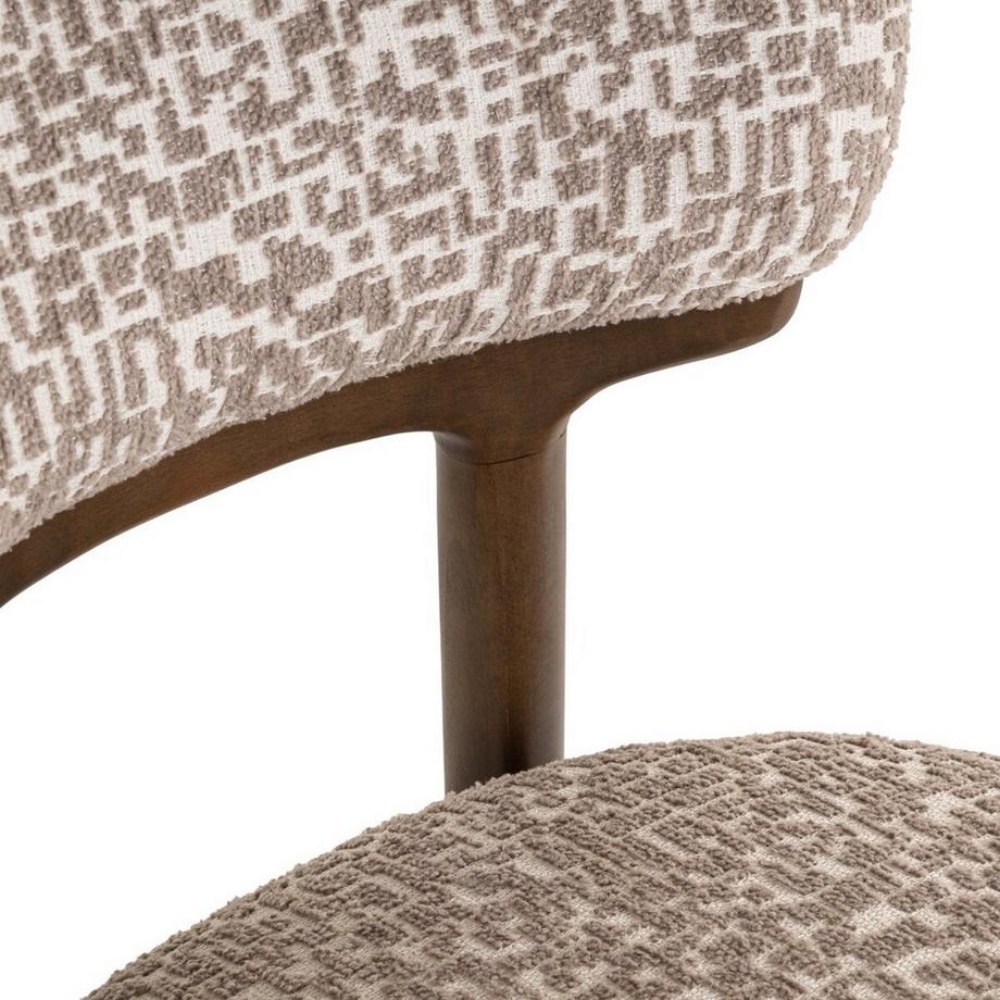 Richmond Interiors Chaise de salle à manger Basker natural geo (lot de 2)  