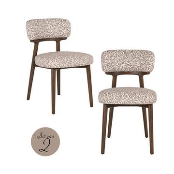 Esszimmerstuhl Basker natural geo (2er-Set)